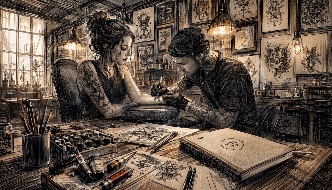 Lettering Tattoo: Stile, Bedeutung und Gestaltungsideen