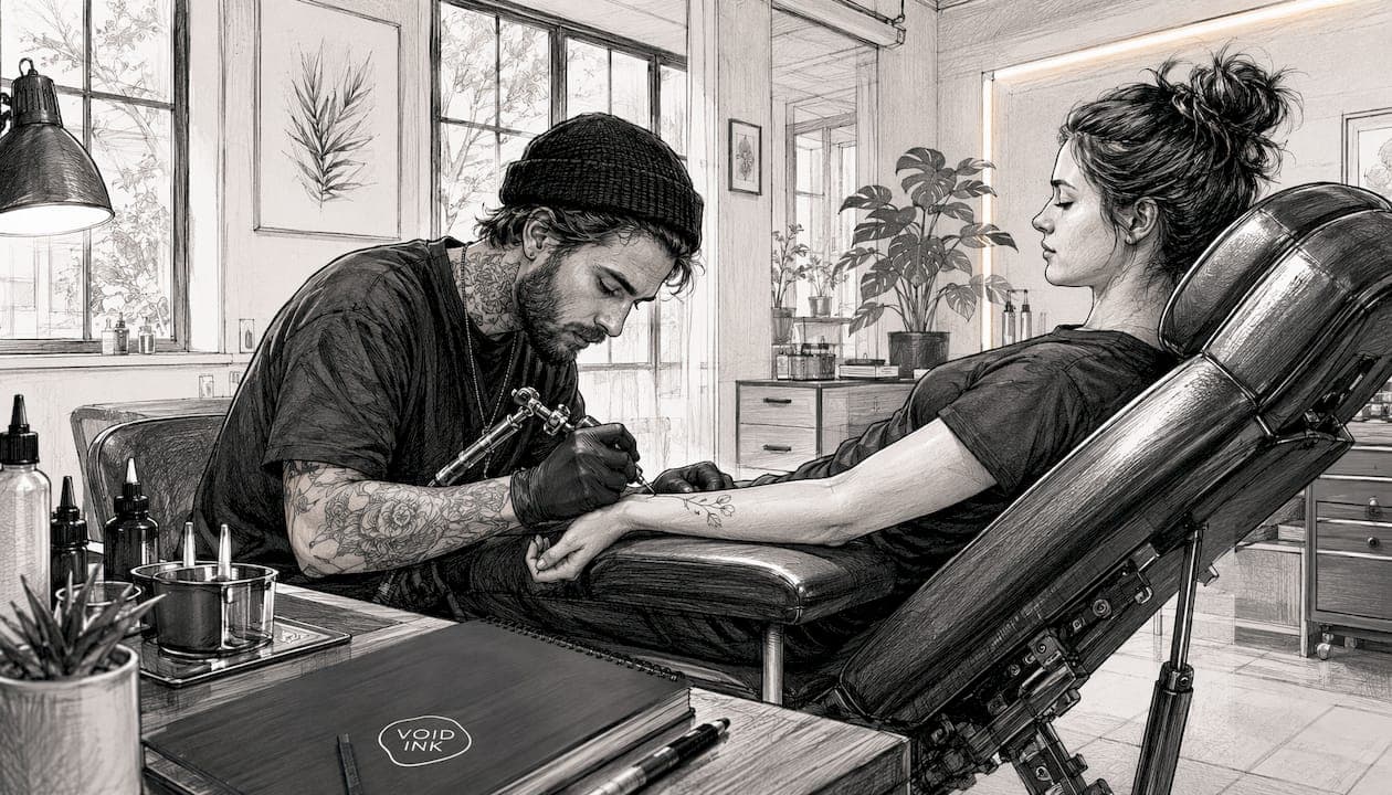 Fine Line Tattoo Schatten setzen: Schritt-für-Schritt-Anleitung