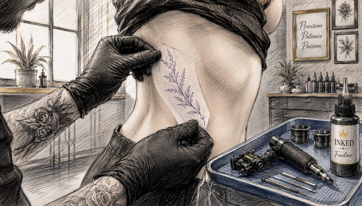 Fineline Tattoo an der Rippenseite: Was du vorher wissen musst