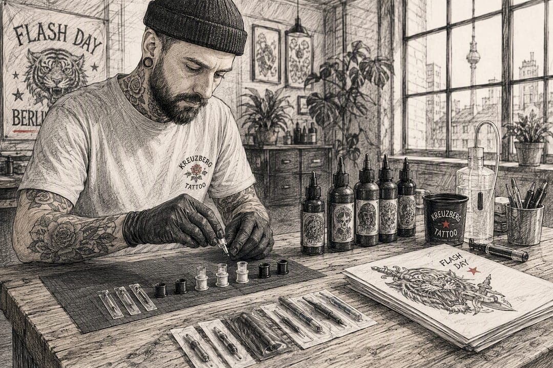 So läuft ein Tattoo Flash Day in Berlin ab