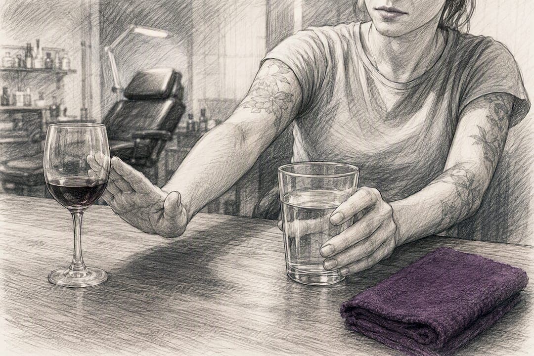 48–72 Stunden ohne Alkohol: Studiocheckliste für dein Tattoo