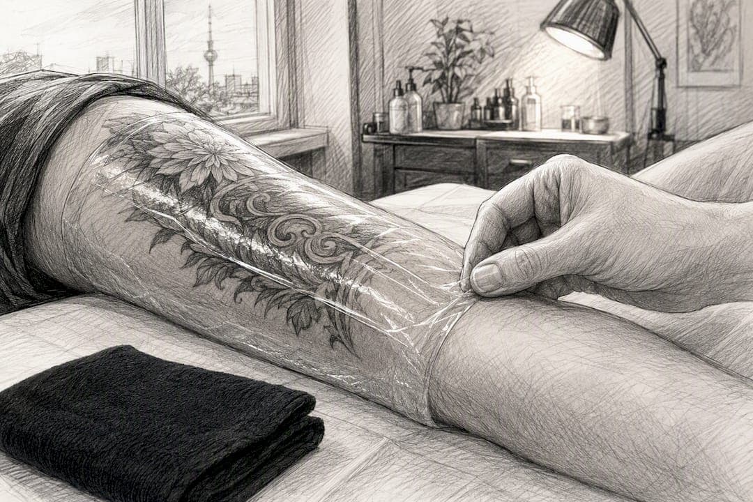 3–5 Tage: Studio Check zur Tattooheilungsfolie in Deutschland