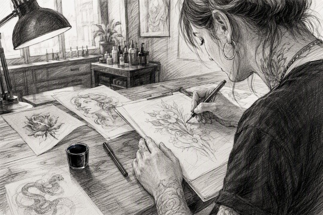 Custom Tattoo Konzept erstellen: So gelingt Ihr Design im Studio