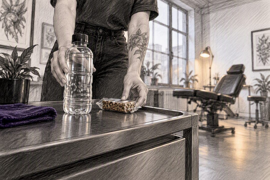 Tattoo-Termin vorbereiten: Essen und Trinken richtig planen