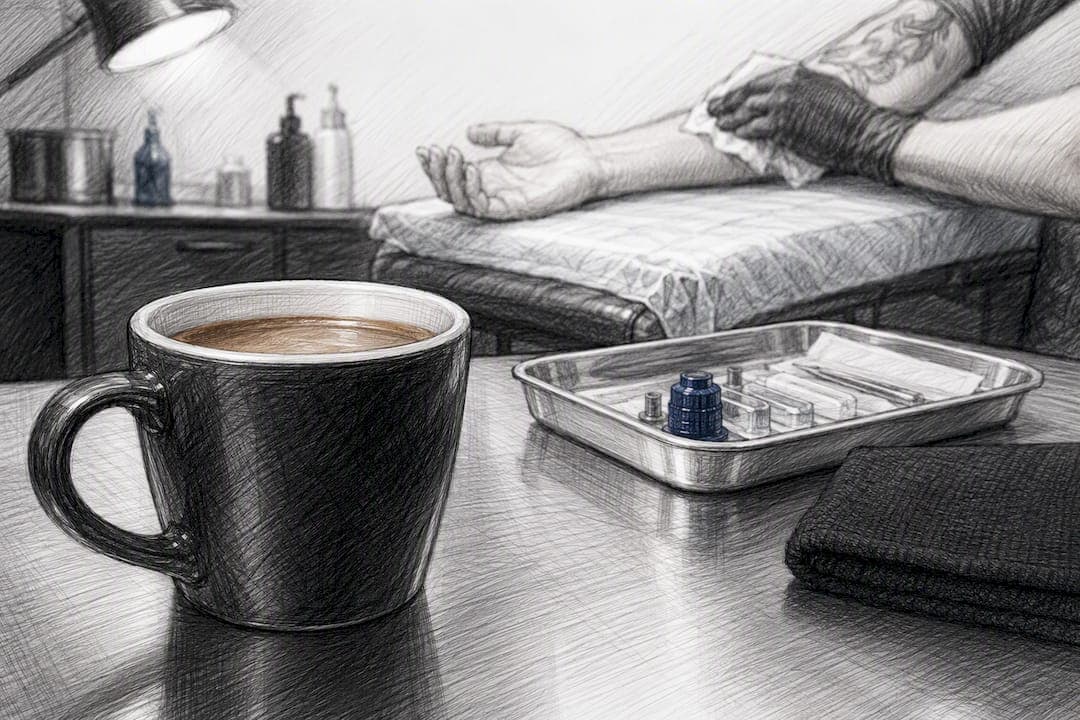 Kaffee vor Tattoo: Was du wirklich beachten musst