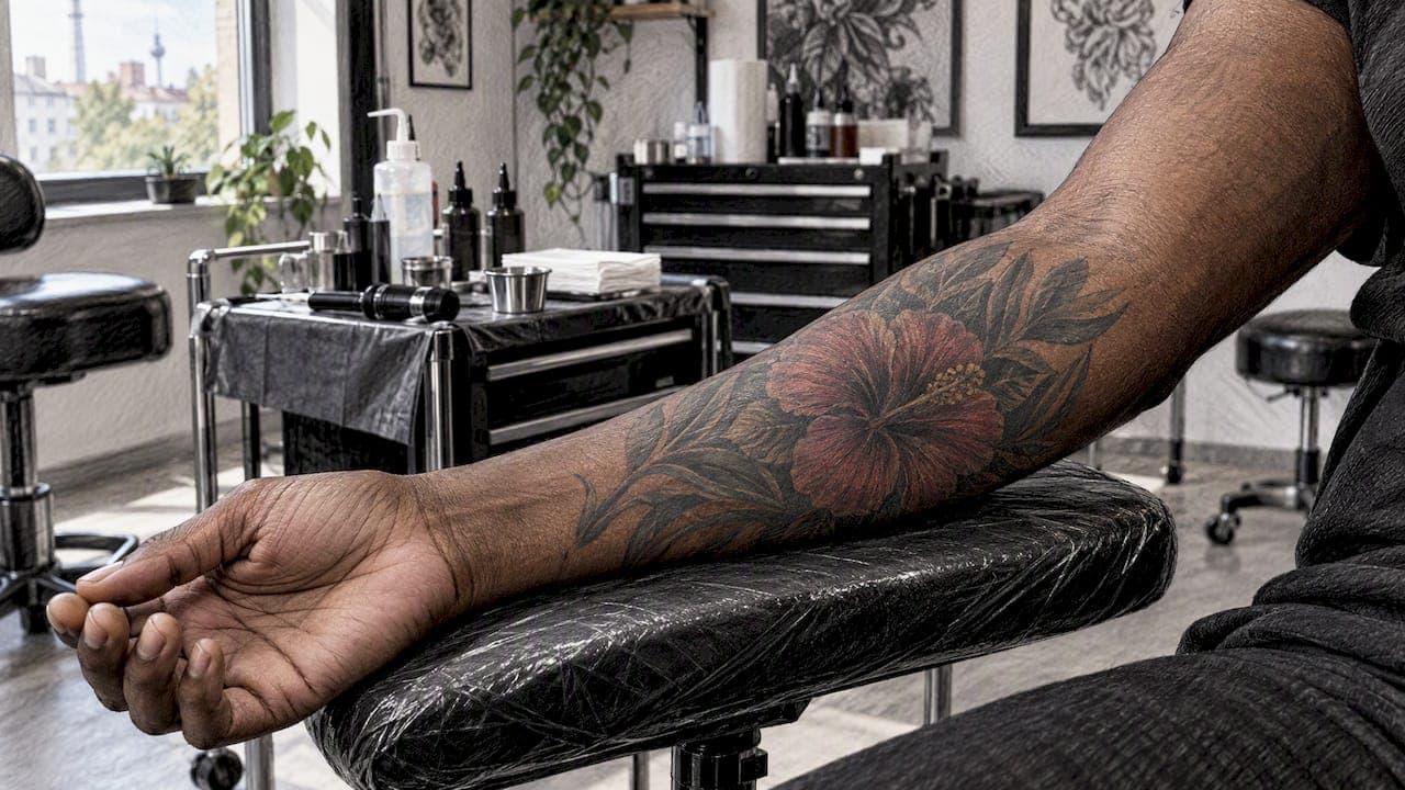 Tattoo auf dunkler Haut: Sichtbarkeit, Farben und Pflege