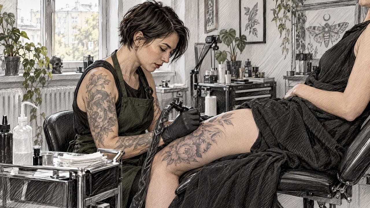 Schmerzarme Tattoo Stellen: Wo das Stechen am wenigsten weh tut
